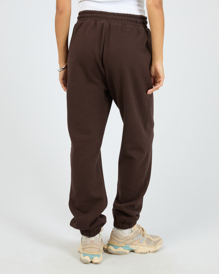 Silent Luxe Cuffed Trackpant- Chocolate