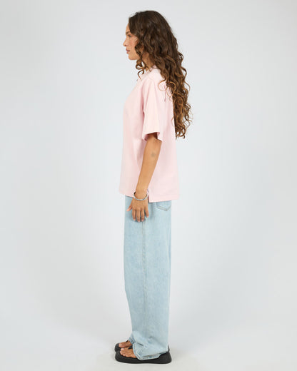 Silent Luxe Tee- Pale Pink