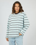 Stripe Long Sleeve Tee - Light Blue