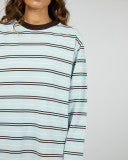 Stripe Long Sleeve Tee - Light Blue