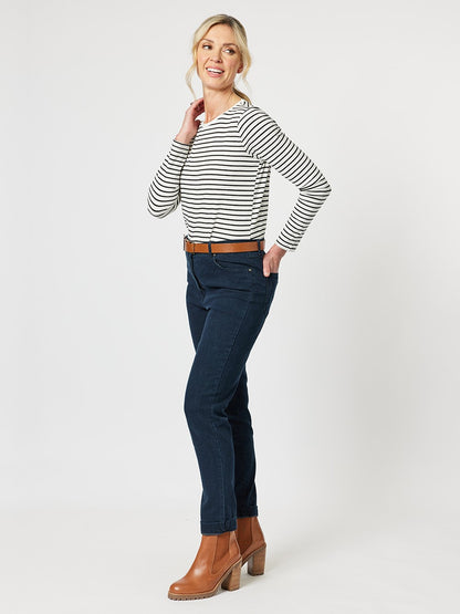 Slim Leg Miracle Jean - Dark Denim