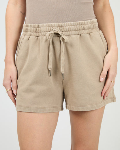 Washed Mini Shorts - Stone