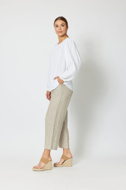 Marseille Stripe Linen Pants