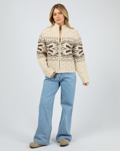 Zoe Knit Zip Thru