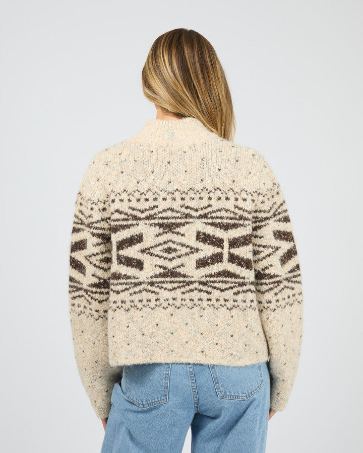 Zoe Knit Zip Thru
