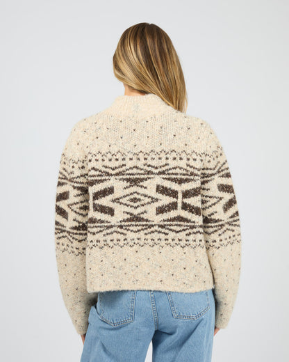 Zoe Knit Zip Thru