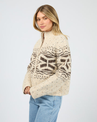 Zoe Knit Zip Thru