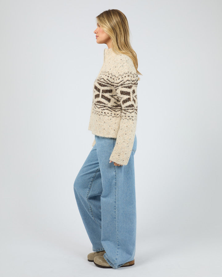 Zoe Knit Zip Thru