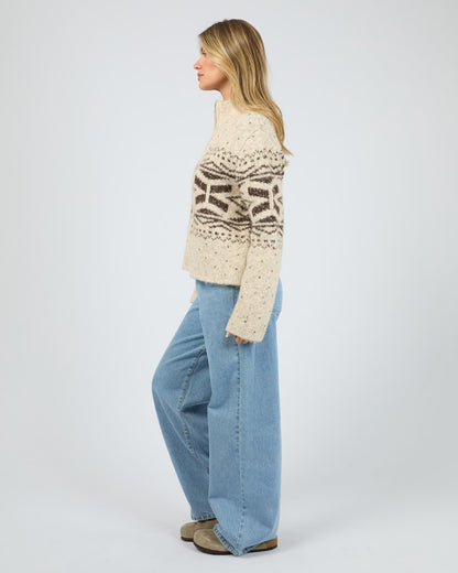 Zoe Knit Zip Thru