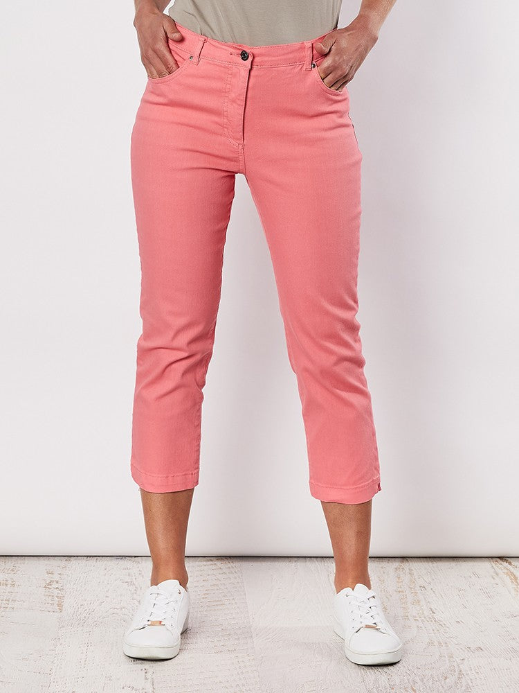 Miracle Crop Jean - Coral