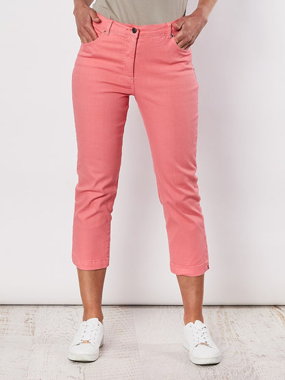 Miracle Crop Jean - Coral