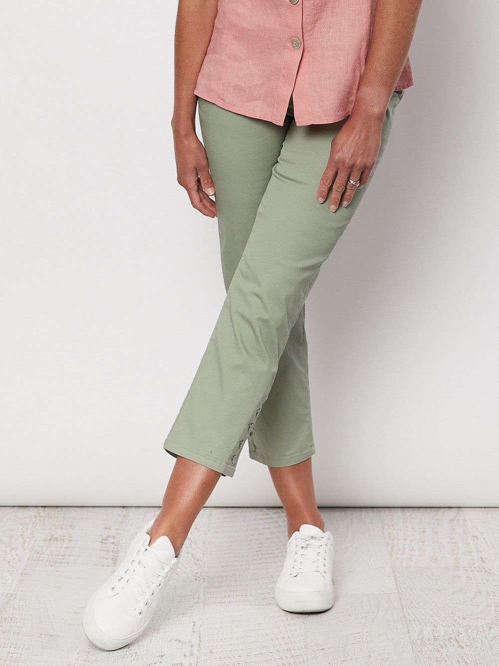 Stretch Twill Cropped Pant I Gordon Smith