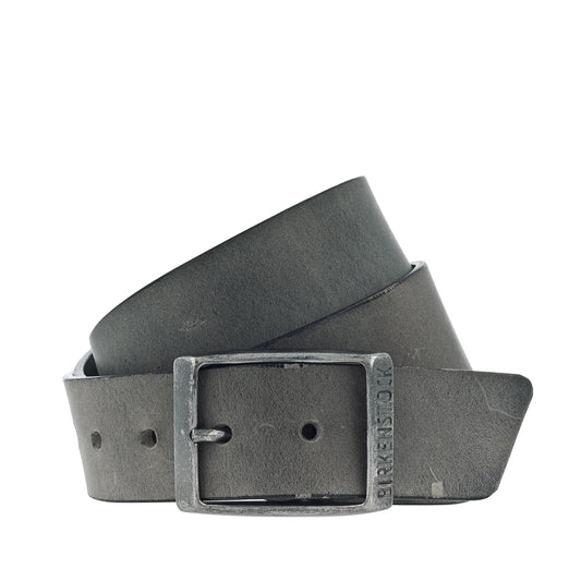 Kansas Grey Oiled Leather Belt 35mm