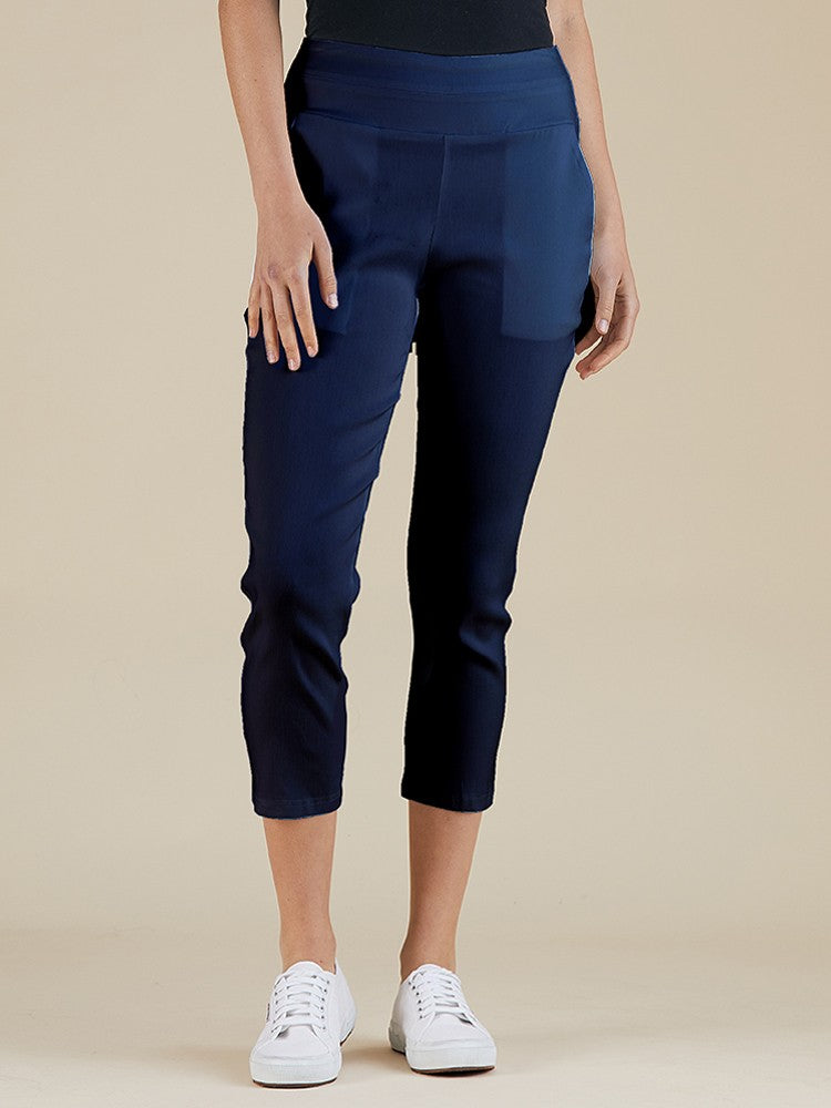 Pull on 3/4 Pant - Navy