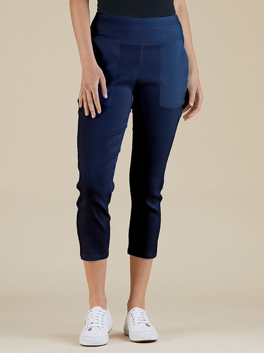 Pull on 3/4 Pant - Navy