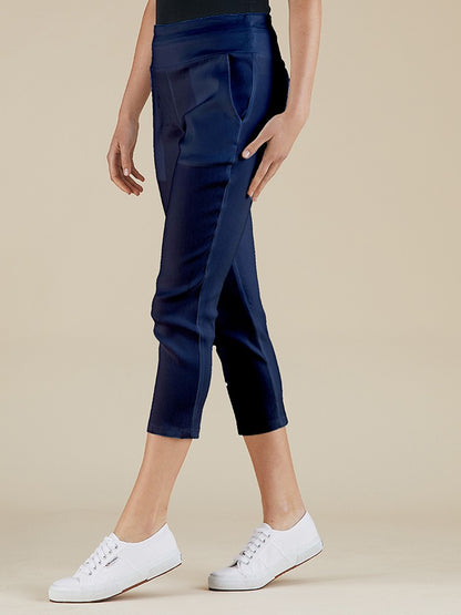 Pull on 3/4 Pant - Navy