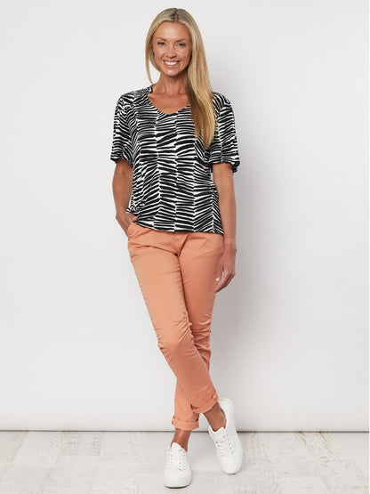 Cotton Jogger Jean - Tangerine