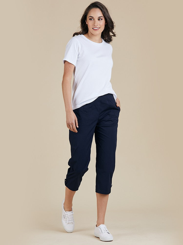 Cotton Short Pant - Navy