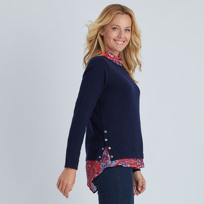 Side Snap Detail Knit