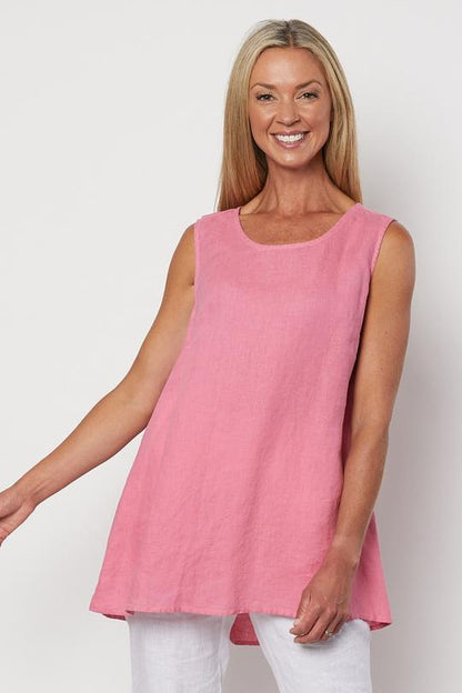 Button Back Cami - Coral