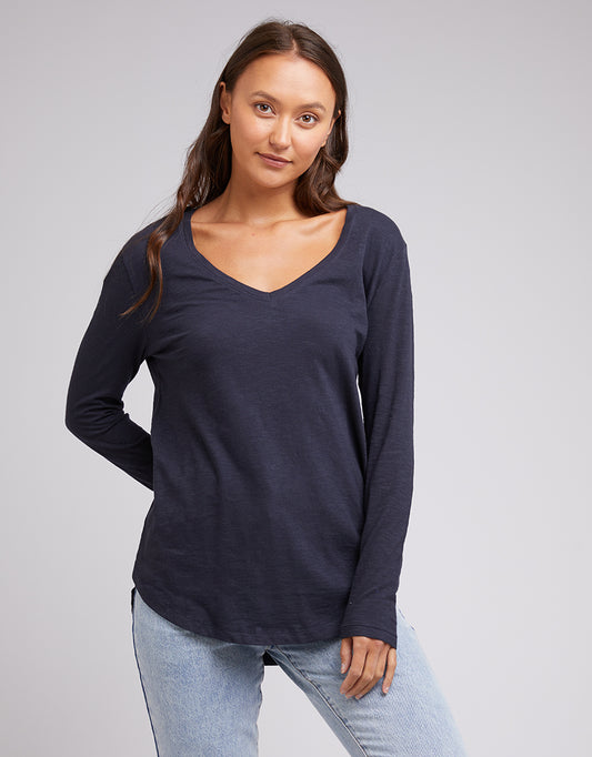 Marvellous L/S Tee - Navy
