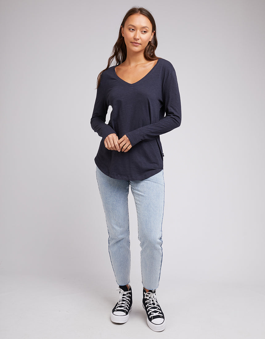Marvellous L/S Tee - Navy