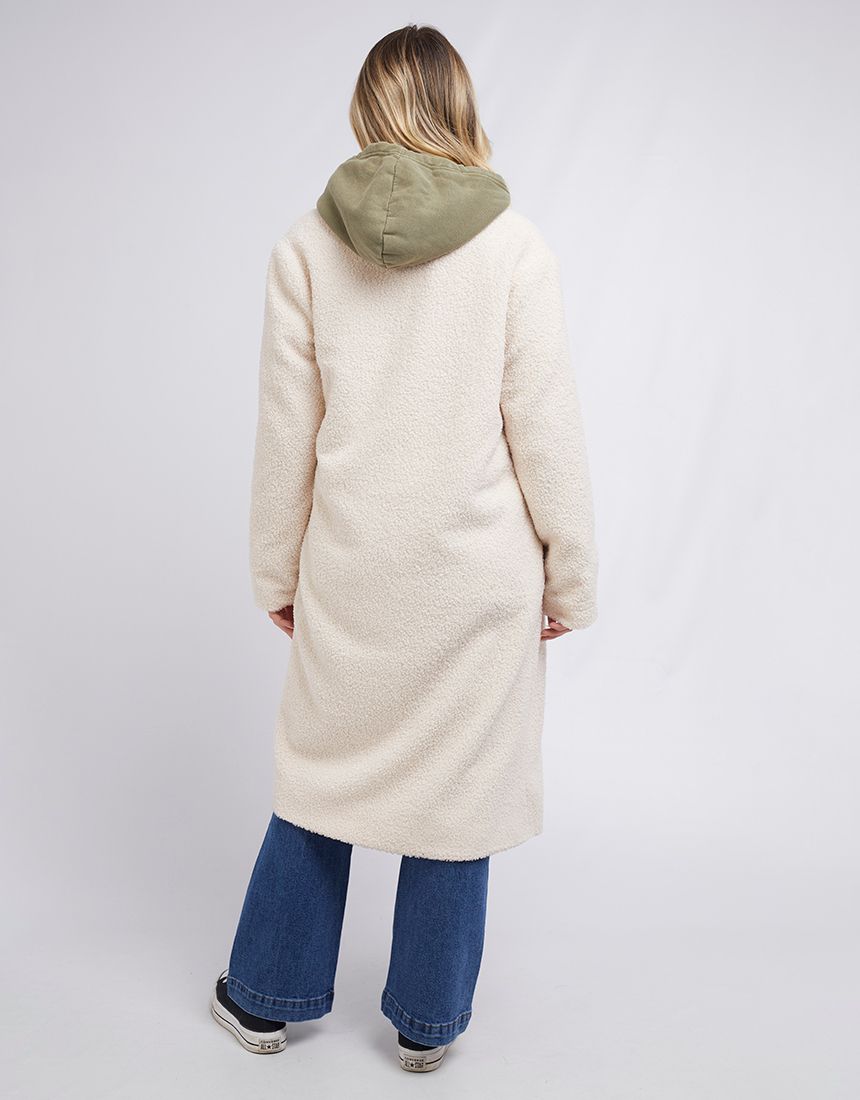 Francesca Teddy Coat - Vintage White