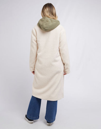 Francesca Teddy Coat - Vintage White