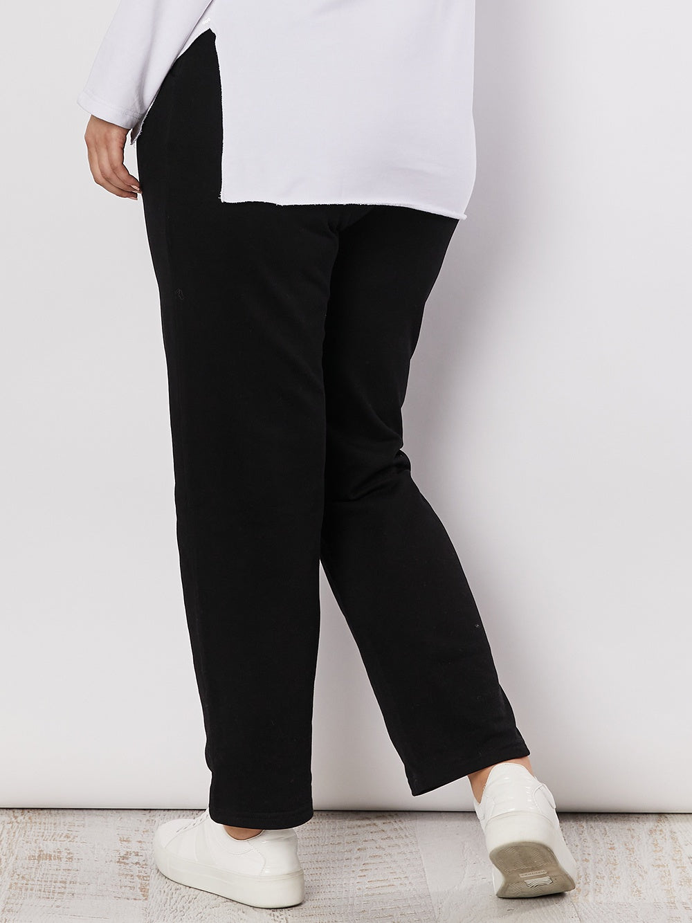Cotton Track Pant - Black