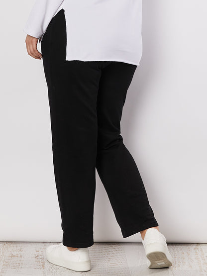 Cotton Track Pant - Black