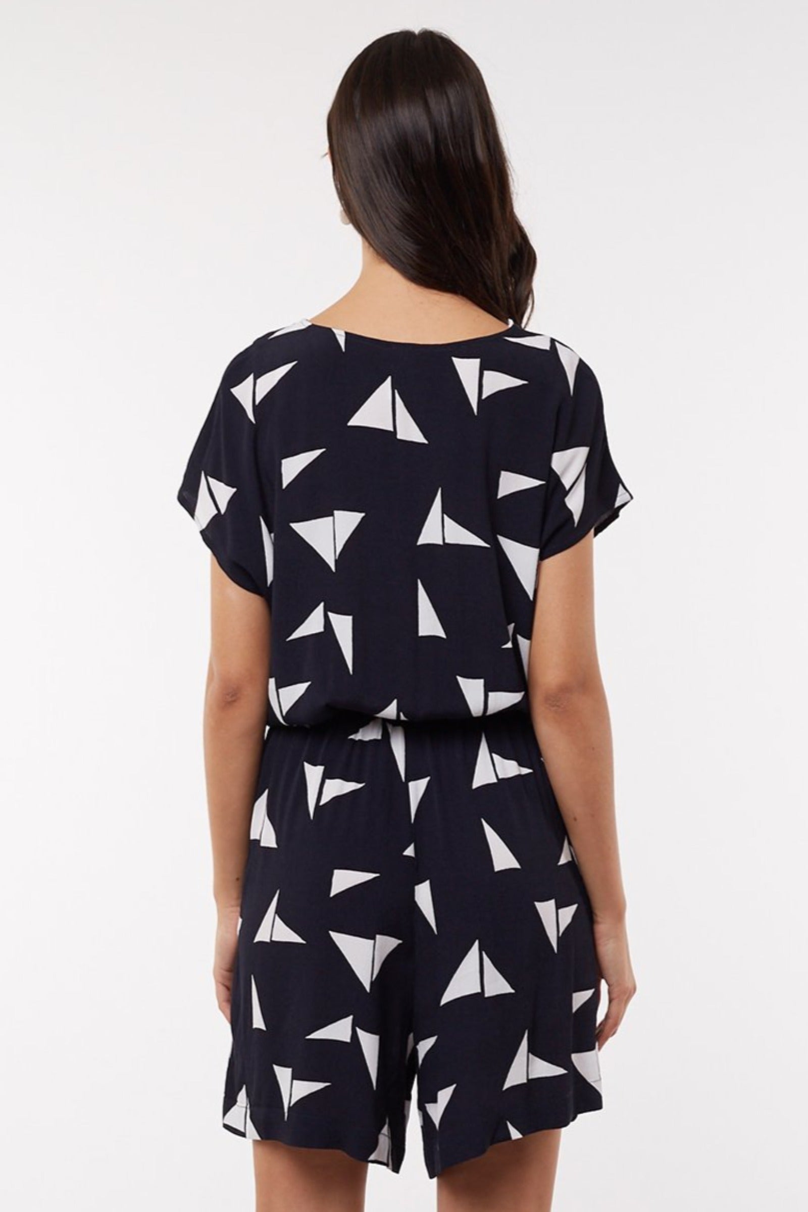 Origami Playsuit Women Navy | Lyn Rose Boutique