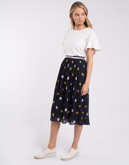 Spot Soft Pleat Skirt Women | Lyn Rose Boutique
