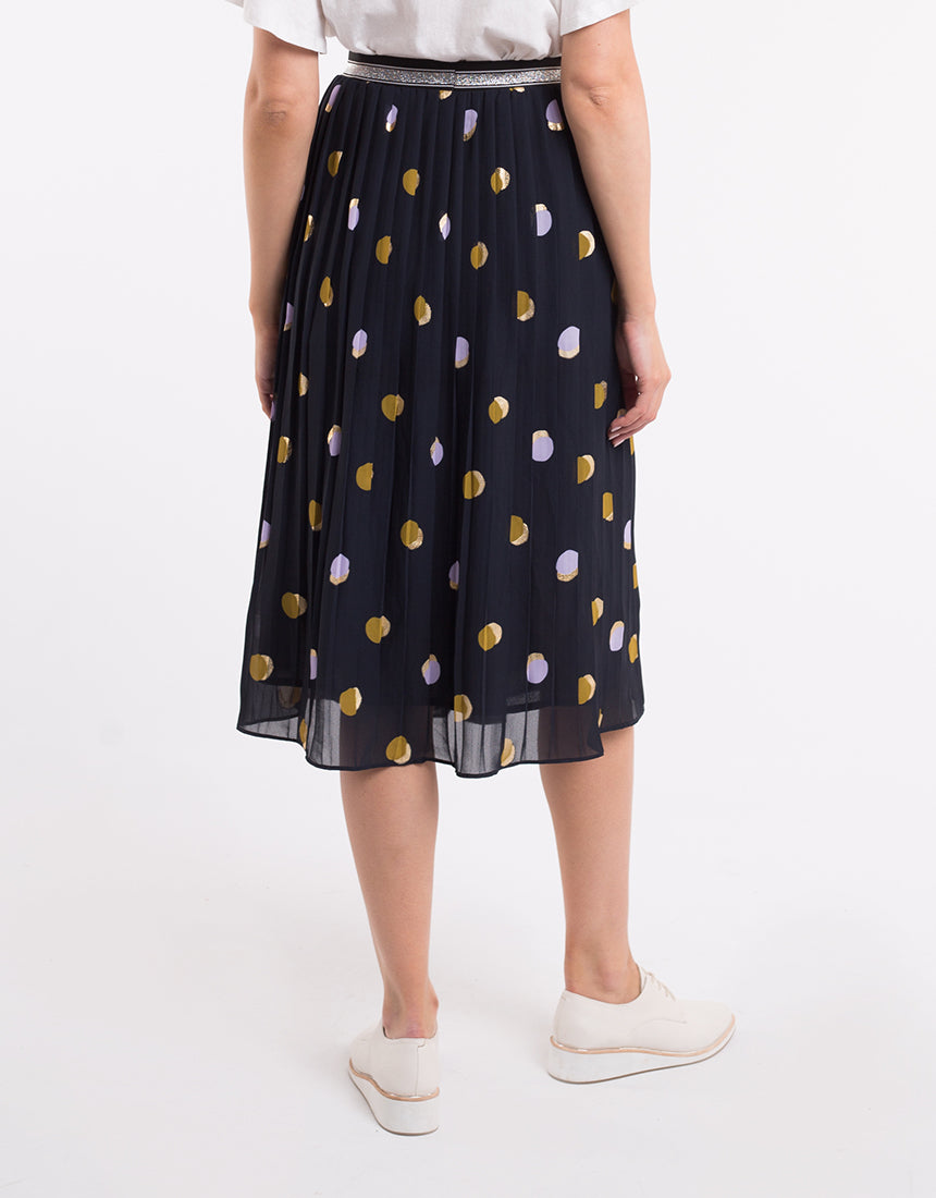 Spot Soft Pleat Skirt Women | Lyn Rose Boutique