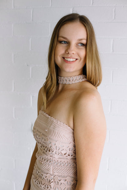 Tessa Lace Choker Dress | Lyn Rose Boutique