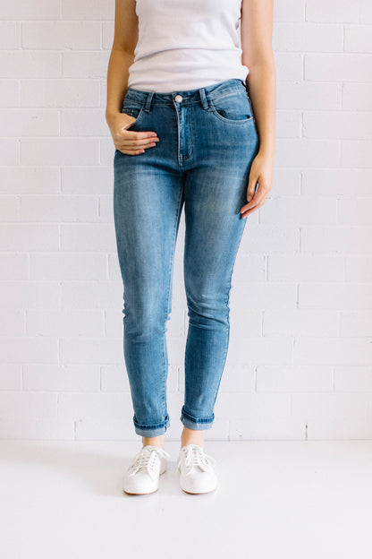 Relaxed Mid Denim Women | Lyn Rose Boutique