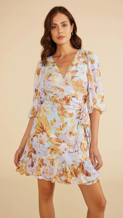 Harlow Mini Dress - Sky Blue