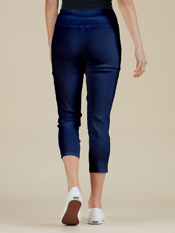 Pull on 3/4 Pant - Navy