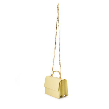 ALLIE Top Handle Bag - Lemon