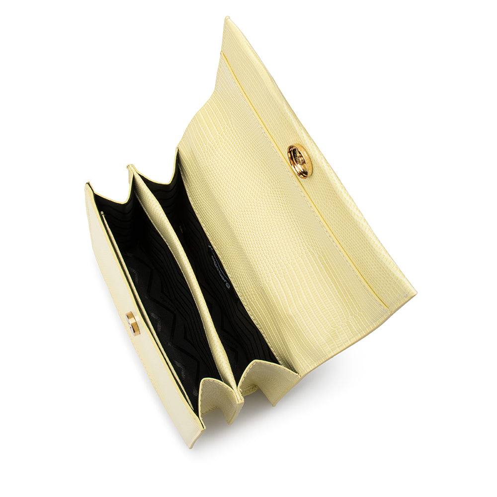 ALLIE Top Handle Bag - Lemon