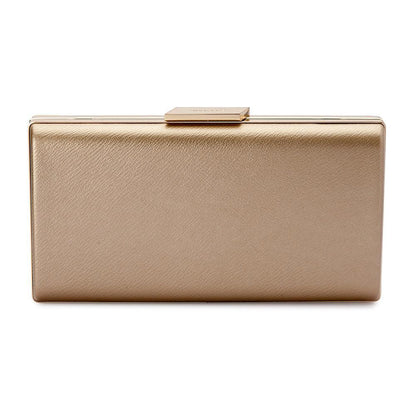 Kaito Simple Metallic Clutch | Lyn Rose Boutique