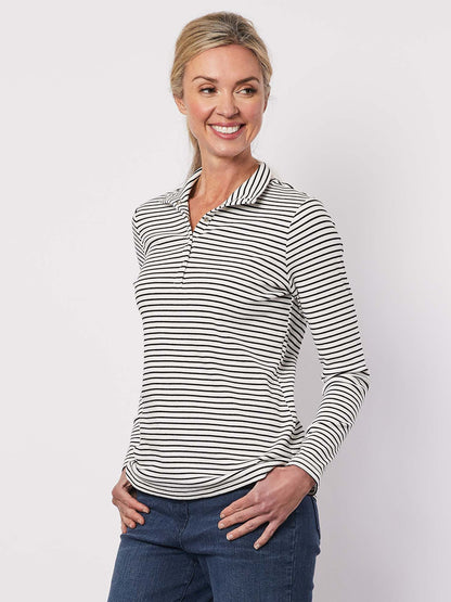 Rib Long Sleeve Tee - Stripe