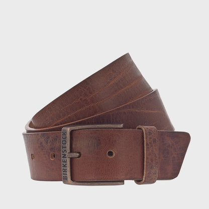 Ohio Grained Leather Belt 40mm - Cognac