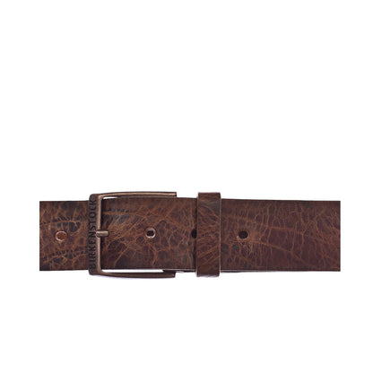 Ohio Grained Leather Belt 40mm - Cognac