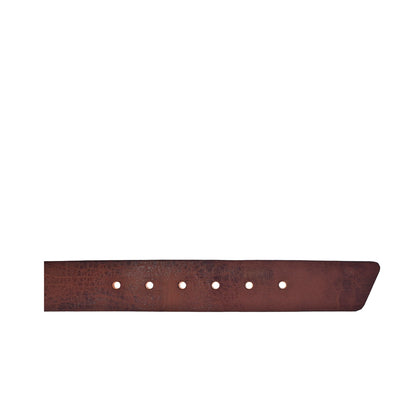 Ohio Grained Leather Belt 40mm - Cognac