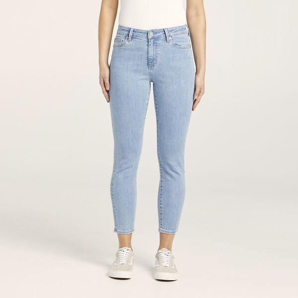 Mid Crop Skinny Jean - Crystal Blue