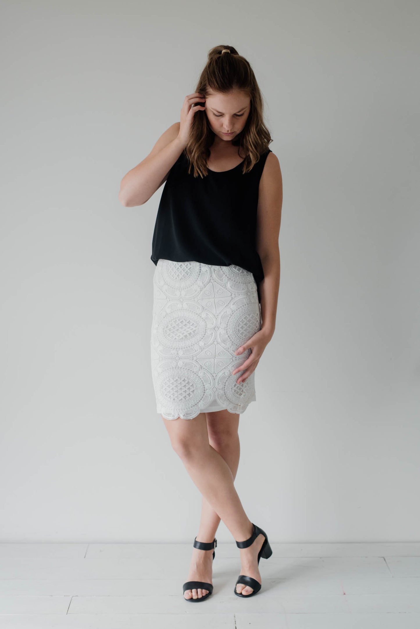 Lacey Skirt Women White | Lyn Rose Boutique