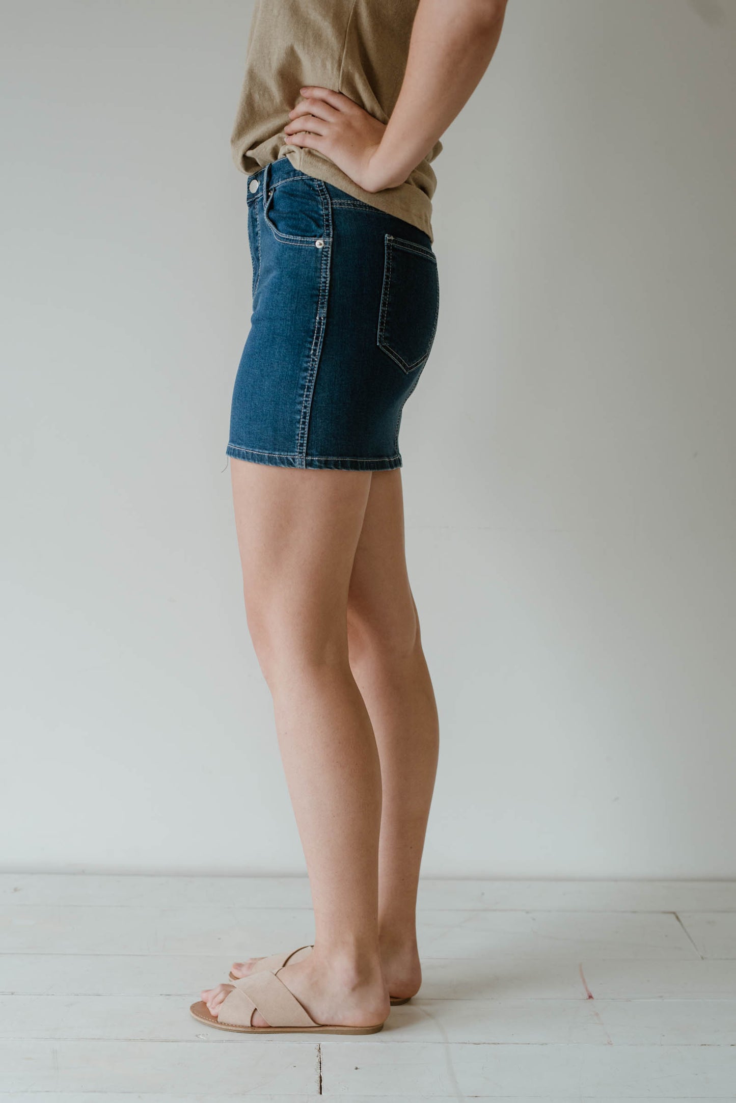 Maxim Denim Skirt Mid Wash Women | Lyn Rose Boutique