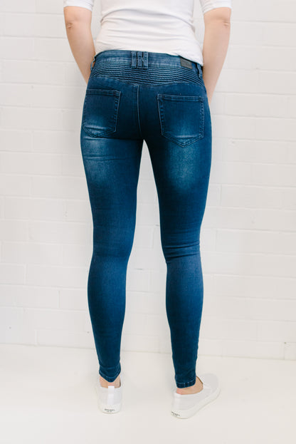 Rib Jean Women Dark Wash | Lyn Rose Boutique
