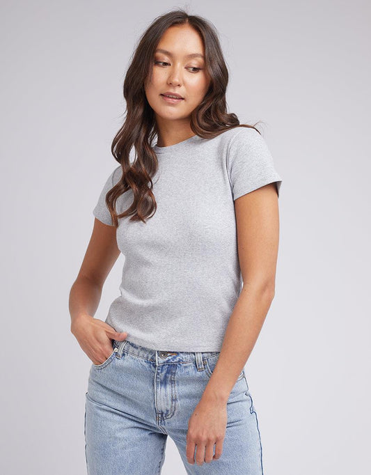 Margo Tee - Grey Marle