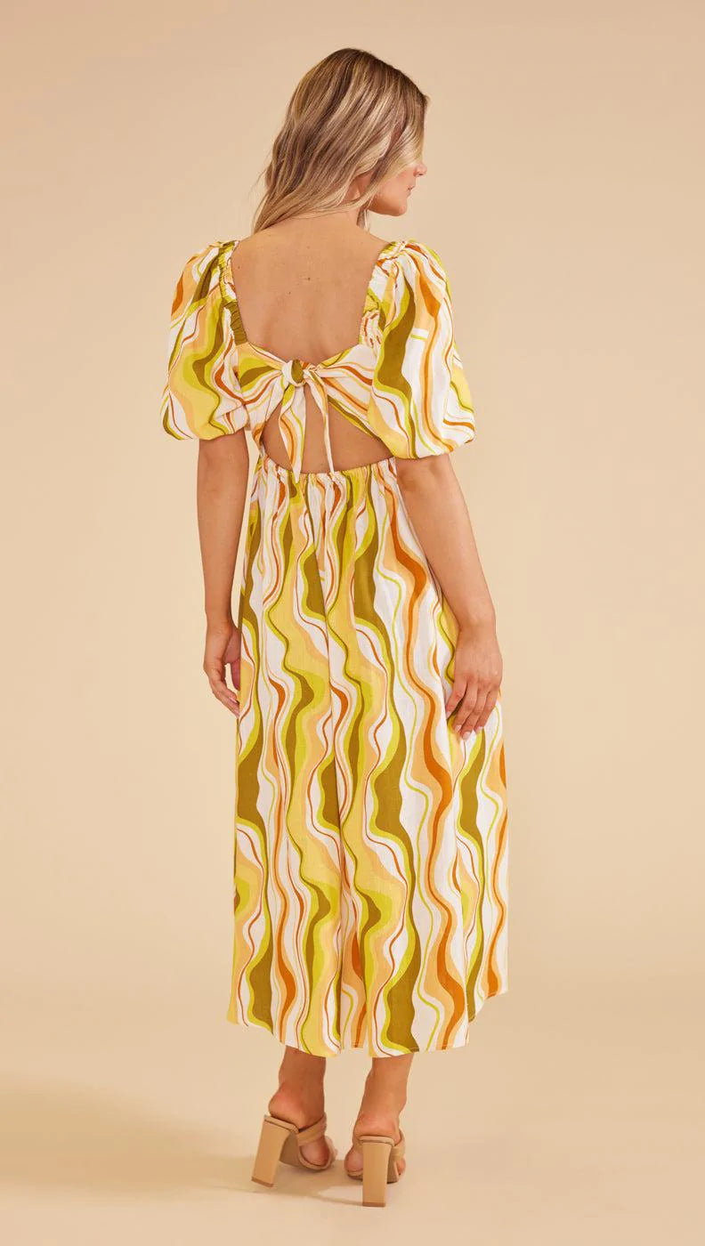Ziggy Tie Back Midi Dress
